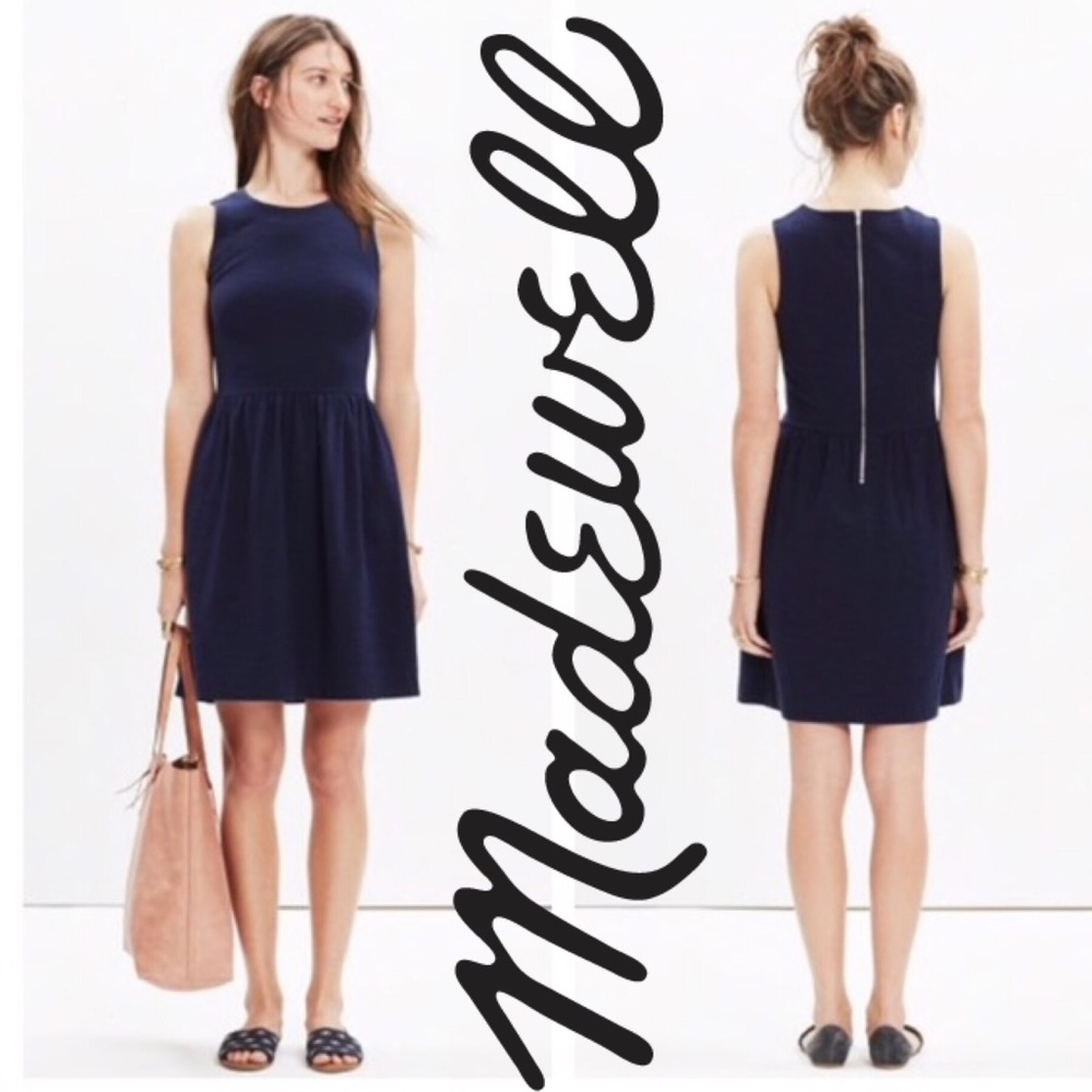 Madewell Afternoon Dress Navy Blue Small